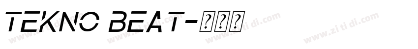 Tekno Beat字体转换